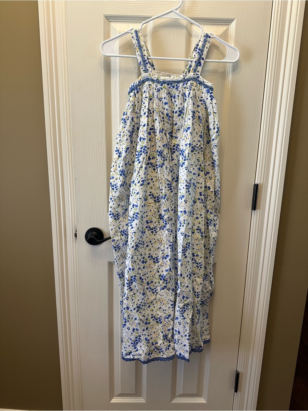 Well Dressed Wolf White and Blue Floral Sundress